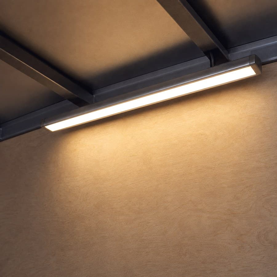 LED lighting — 4000K, dimmable, 12V house circuit