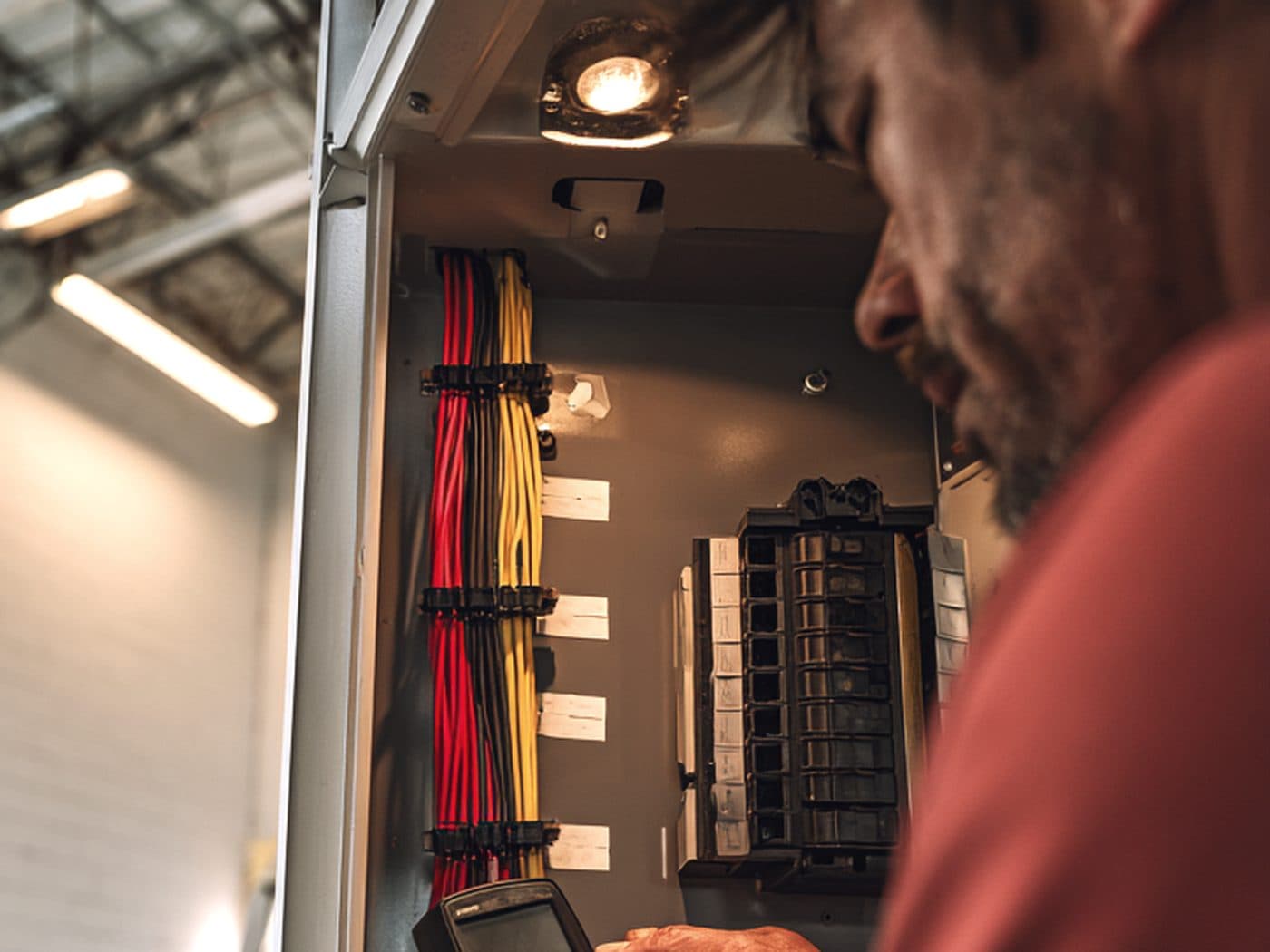 Electrical bay — Wire by gauge, terminals by size