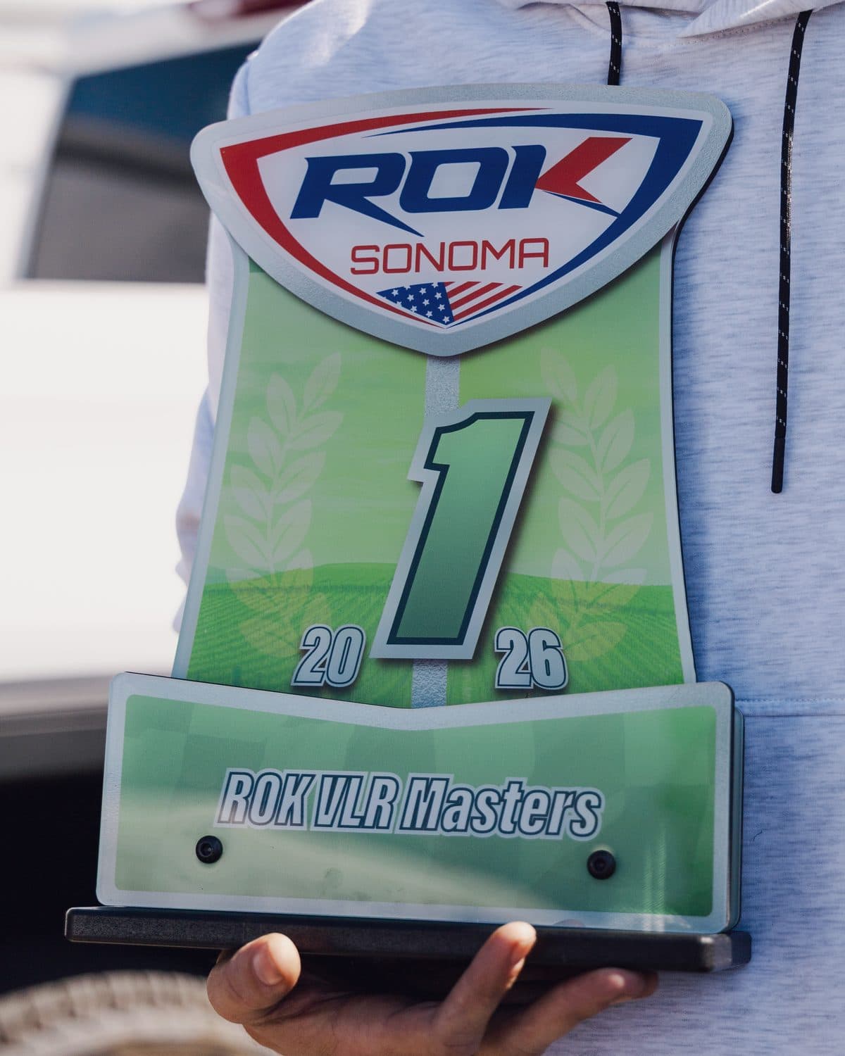First place trophy — ROK VLR Masters, Sonoma