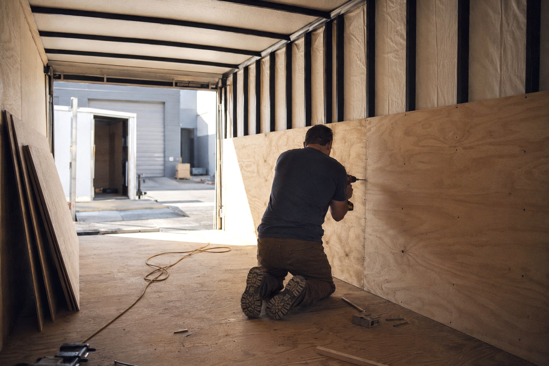 Fitting a wall panel